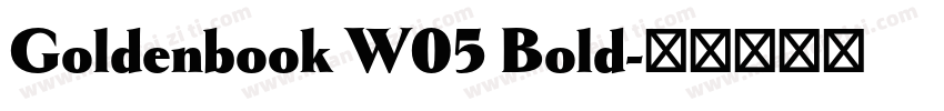 Goldenbook W05 Bold字体转换